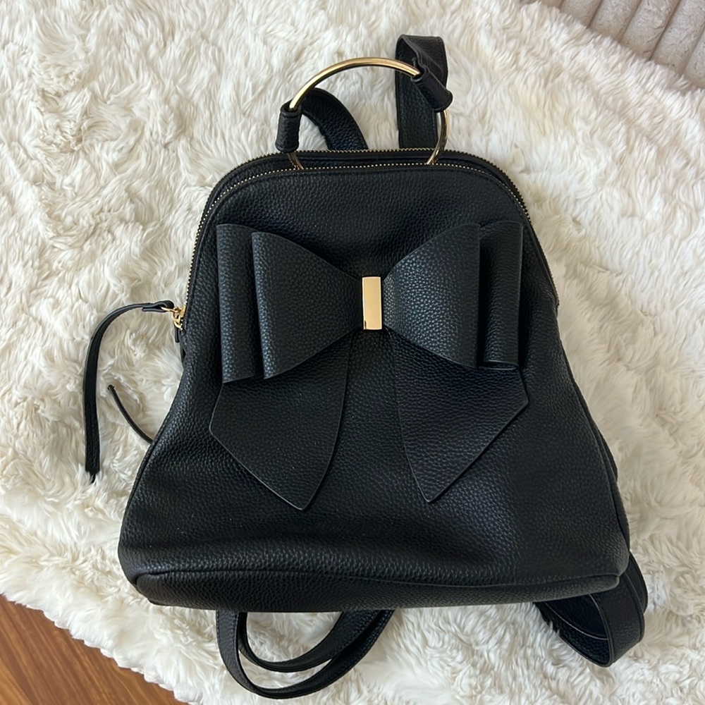 Black Bow Backpack